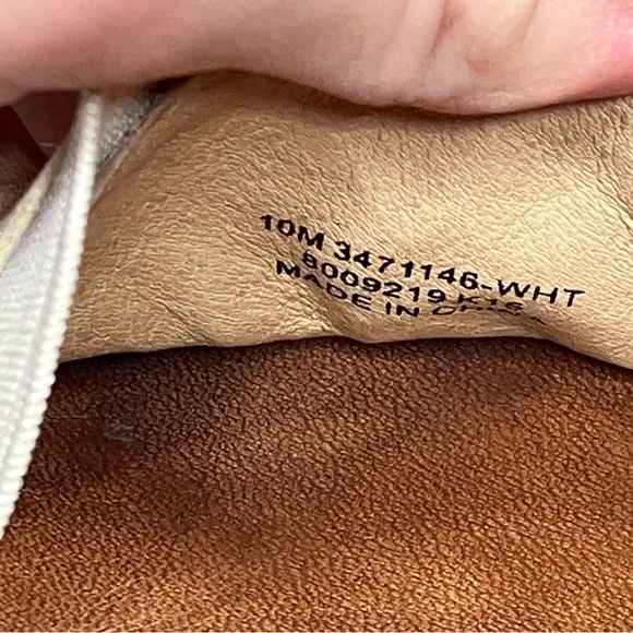 Frye Melanie slip on shoes flats off white cream soft leather women’s size 10 - Picture 8 of 8